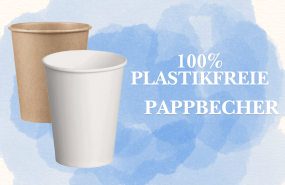 100% plastikfreie Pappbecher